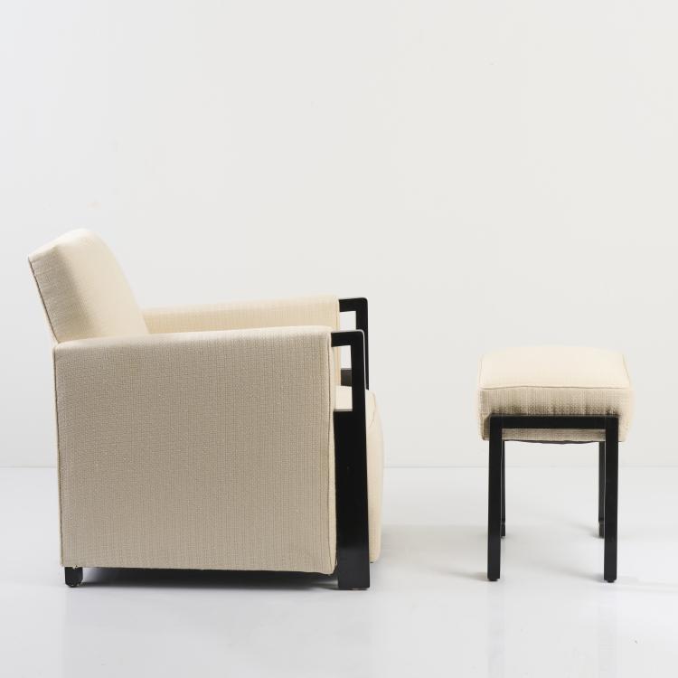 Bild 1 zu Objekt, Armchair with ottoman, c. 1930, Christian, Lyon Krass, Krass, Christian, Lyon, 165C 449