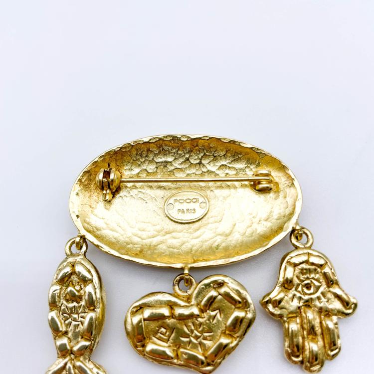 Bild 1 zu Objekt, Vintage brooch with three pendants, Poggi, 166O 155