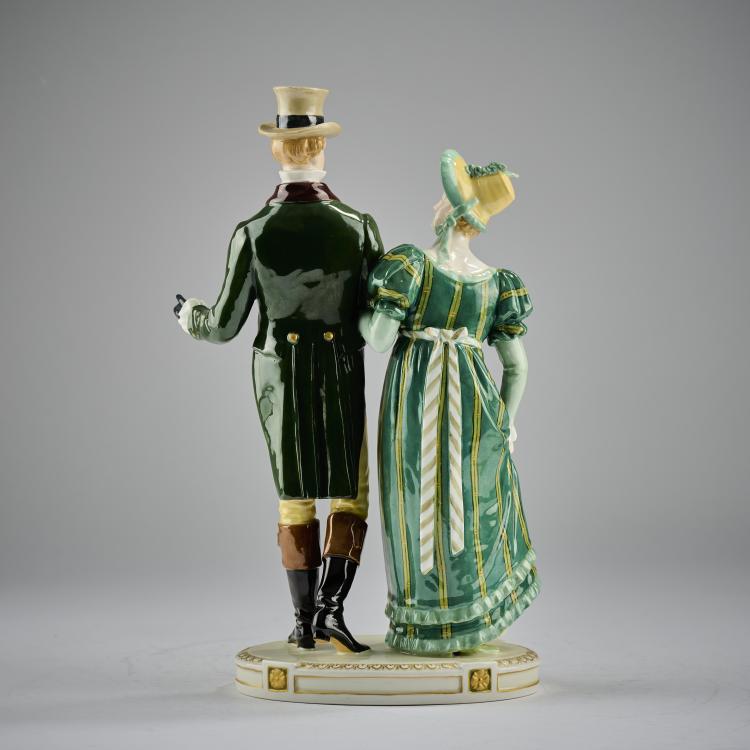 Bild 3 zu Objekt, 'Figurengruppe zur Zeit Friedrich Wilhelms IV', 1905, Alfred Reichel, Berlin, KPM, 165D 493