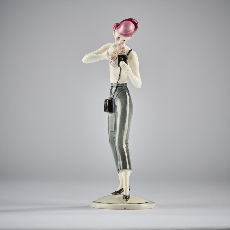 Bild 2 zu Objekt, Modedame, um 1930, Hertwig & Co., Katzh&uuml;tte, 165D 528