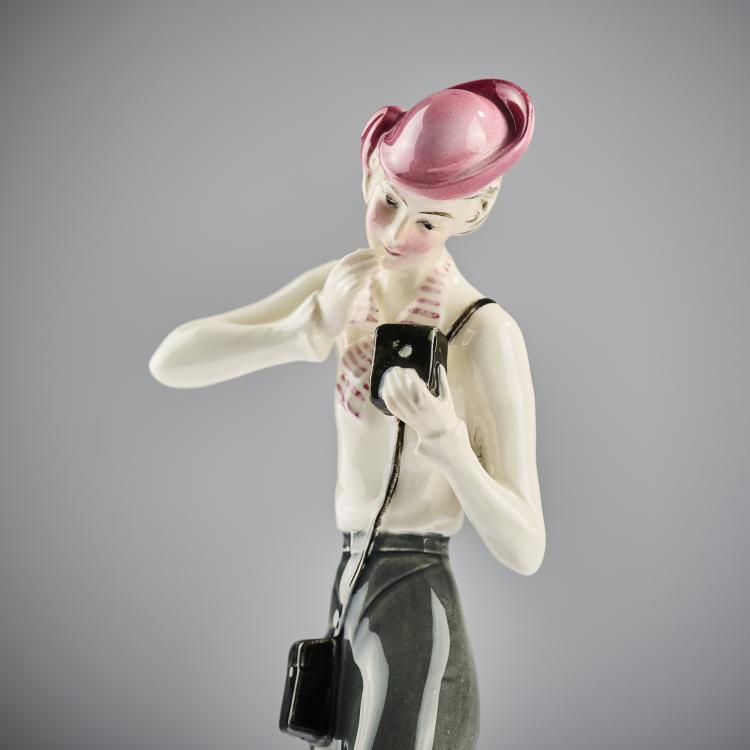 Bild 5 zu Objekt, Modedame, um 1930, Hertwig & Co., Katzh&uuml;tte, 165D 528