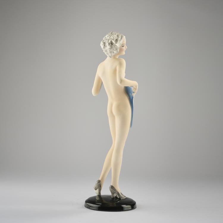 Bild 4 zu Objekt, 'Nude with Fan', c. 1936, Josef Lorenzl, Goldscheider, Wien, 165D 519