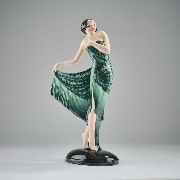 Bild 1 zu Objekt, 'Spanish Shawl', 1928/29, Josef Lorenzl, Goldscheider, Wien, 165D 516