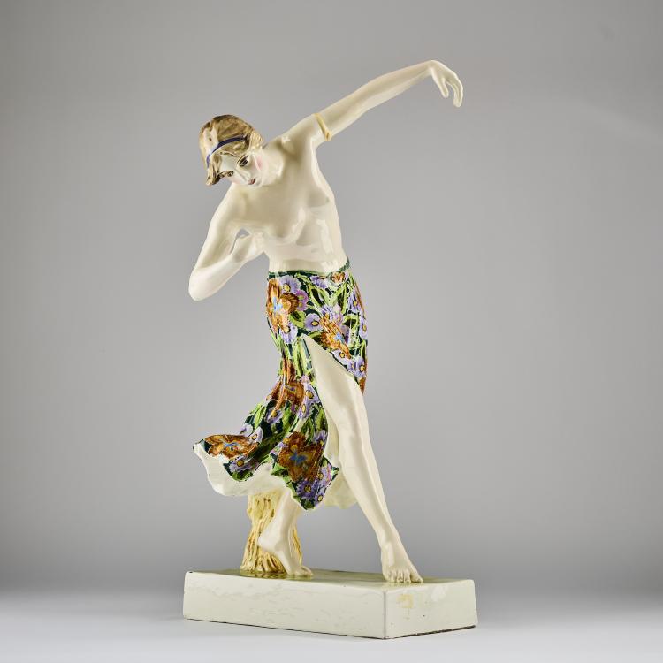 Hauptbild zu Objekt, 'Dancer in Motion', 1908/09, Erich Schmidt-Kestner, Goldscheider, Wien, 165D 523