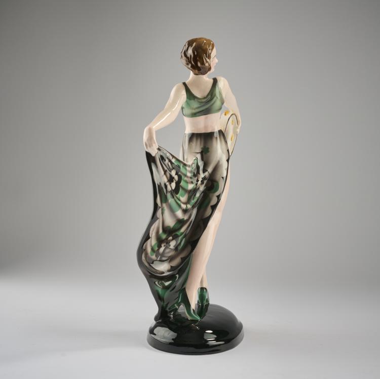 Bild 4 zu Objekt, 'Dancer with Tambourine (La Jana)', c.1933, Josef Lorenzl, Goldscheider, Wien, 165D 518