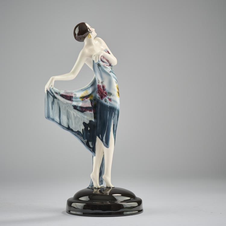 Bild 1 zu Objekt, 'Spanischer Shawl', 1928/29, Josef Lorenzl, Goldscheider, Wien, 165D 517