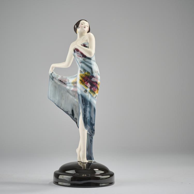 Bild 2 zu Objekt, 'Spanischer Shawl', 1928/29, Josef Lorenzl, Goldscheider, Wien, 165D 517