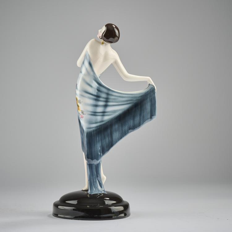 Bild 3 zu Objekt, 'Spanischer Shawl', 1928/29, Josef Lorenzl, Goldscheider, Wien, 165D 517