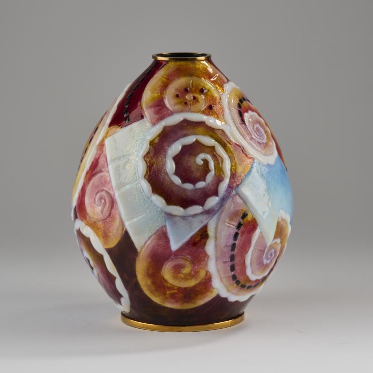 Hauptbild zu Objekt, Vase 'Spirales', 1980s, Mauricette Pinoteau, Pinoteau, Mauricette, Limoges, 165D 584