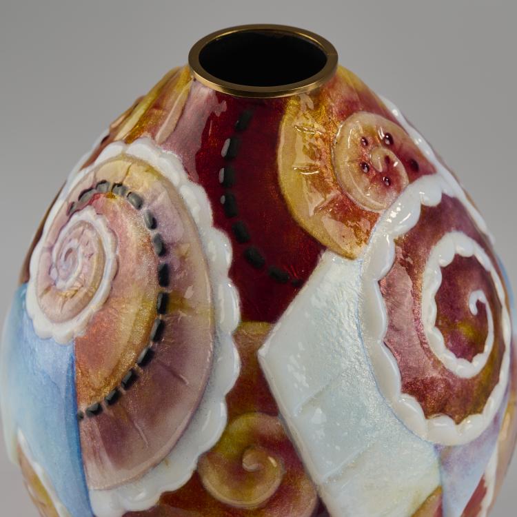 Bild 3 zu Objekt, Vase 'Spirales', 1980s, Mauricette Pinoteau, Pinoteau, Mauricette, Limoges, 165D 584