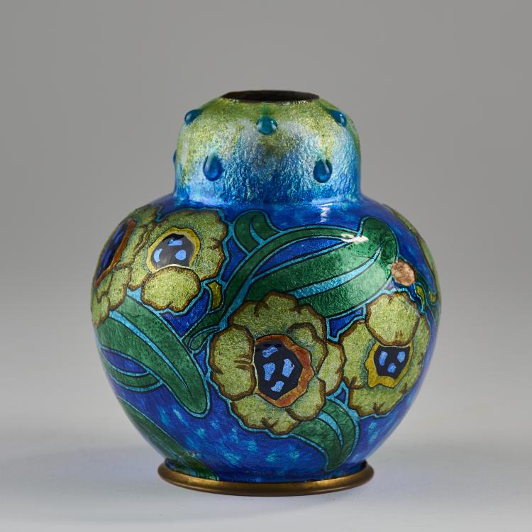 Hauptbild zu Objekt, Small gourd vase, before 1956, Camille Faur&eacute;, Faur&eacute;, Camille, Limoges, 165D 575