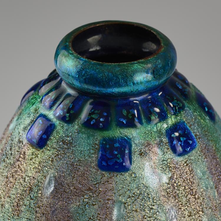 Bild 3 zu Objekt, Vase mit Quadraten, vor 1943, Alexandre Marty, Marty, Alexandre, Limoges, 165D 578