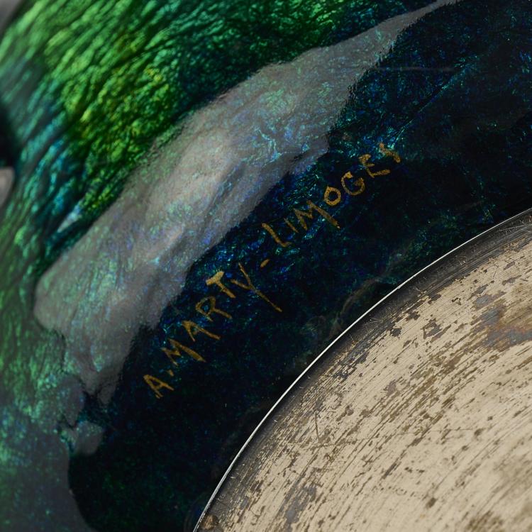 Bild 4 zu Objekt, Vase mit Quadraten, vor 1943, Alexandre Marty, Marty, Alexandre, Limoges, 165D 578