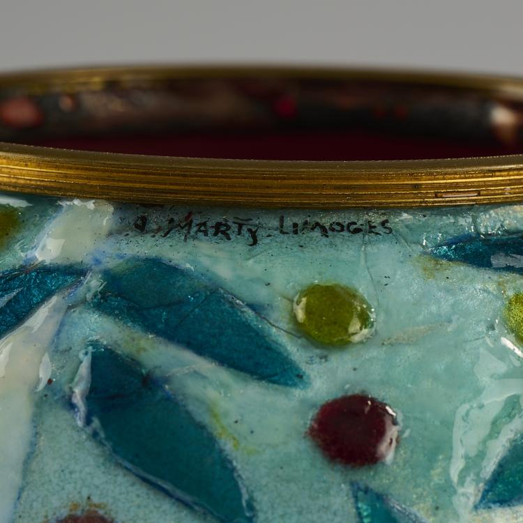 Bild 2 zu Objekt, Vase with Leaves and Berries, before 1943, Alexandre Marty, Marty, Alexandre, Limoges, 165D 579