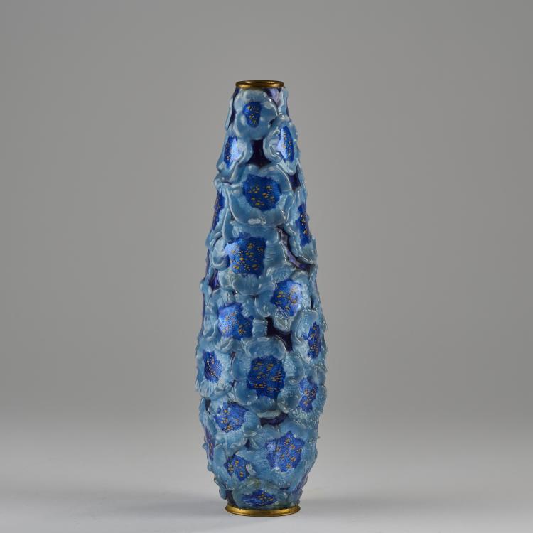 Hauptbild zu Objekt, Schlanke Vase, um 1925, Jules Robert Sarlandie, Sarlandie, Jules, Limoges, 165D 585