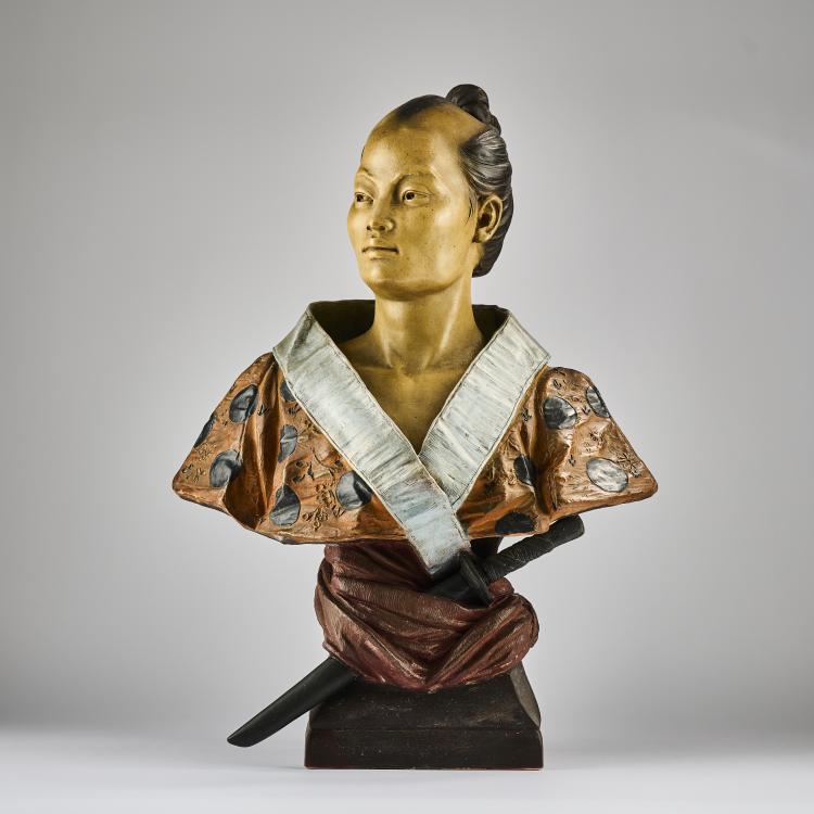 Bild 6 zu Objekt, Samurai bust, c. 1890, Ren&eacute; Charles Masse, Masse, Ren&eacute; Charles, 165D 540