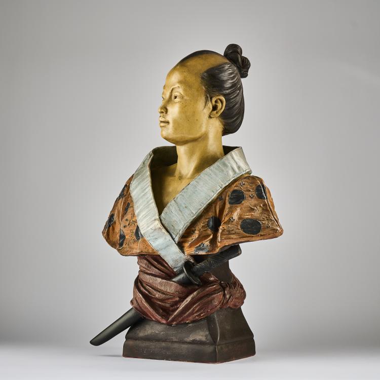 Bild 10 zu Objekt, Samurai bust, c. 1890, Ren&eacute; Charles Masse, Masse, Ren&eacute; Charles, 165D 540