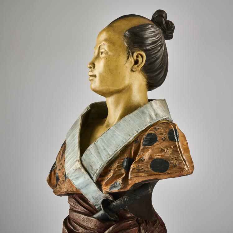 Bild 11 zu Objekt, Samurai bust, c. 1890, Ren&eacute; Charles Masse, Masse, Ren&eacute; Charles, 165D 540