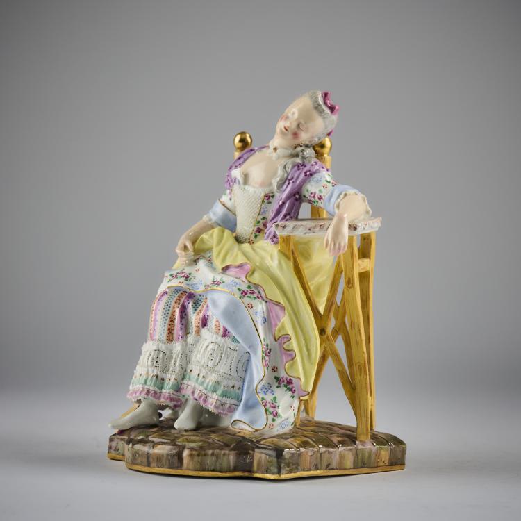 Bild 1 zu Objekt, 'Schlafende Louise' - 'Louise le d&eacute;serteur', 1774, Michel Victor Acier, Meissen, KPM, 165D 543