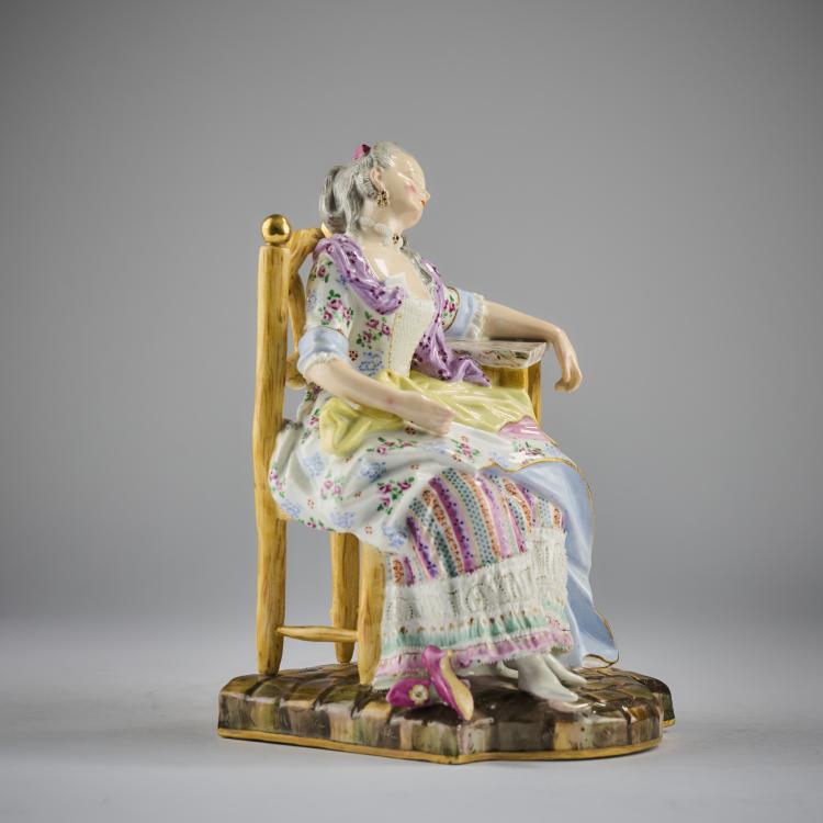 Bild 2 zu Objekt, 'Schlafende Louise' - 'Louise le d&eacute;serteur', 1774, Michel Victor Acier, Meissen, KPM, 165D 543