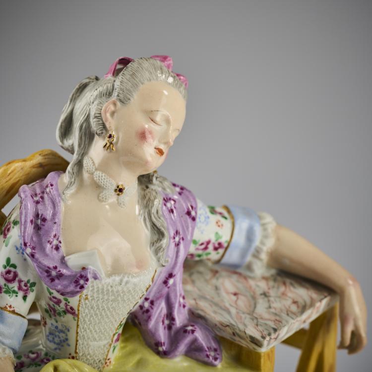 Bild 5 zu Objekt, 'Schlafende Louise' - 'Louise le d&eacute;serteur', 1774, Michel Victor Acier, Meissen, KPM, 165D 543