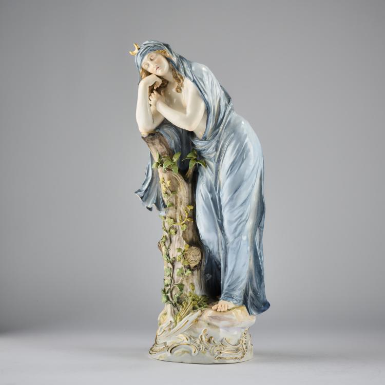 Hauptbild zu Objekt, 'Die Nacht', 1893, Emmerich Andresen, Meissen, KPM, 165D 551