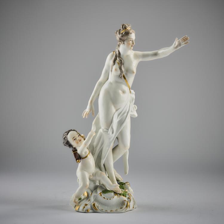 Bild 2 zu Objekt, 'Venus und Amor', 1750, Friedrich Elias Meyer, Meissen, KPM, 165D 548
