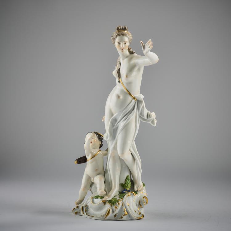 Bild 4 zu Objekt, 'Venus und Amor', 1750, Friedrich Elias Meyer, Meissen, KPM, 165D 548