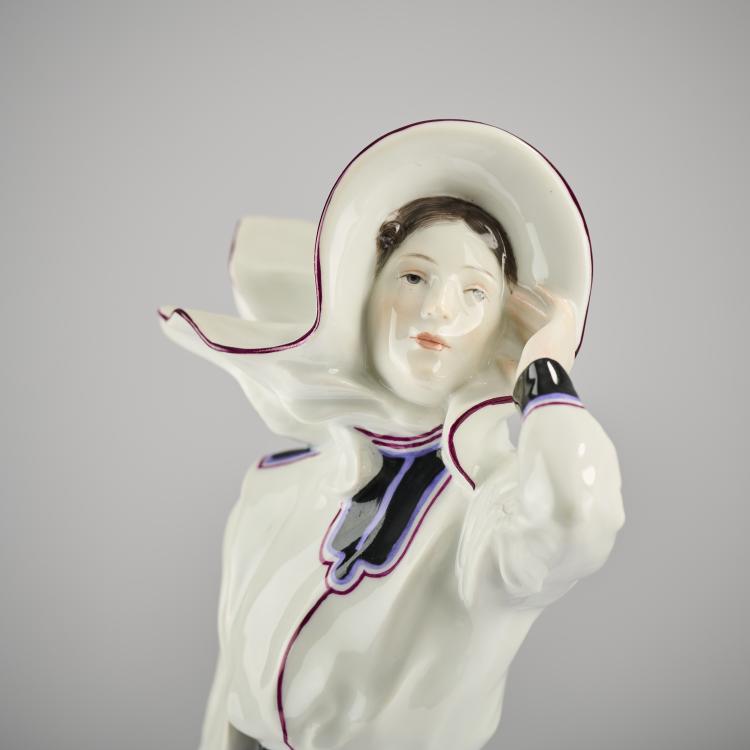 Bild 5 zu Objekt, 'Dame mit Hund am Strand', 1909-11, Konrad Hentschel, Meissen, KPM, 165D 559