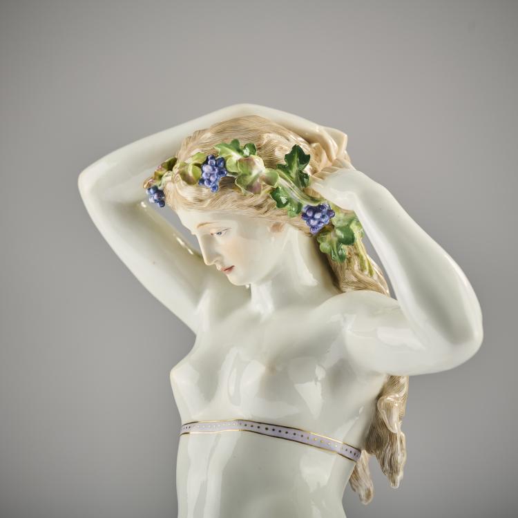 Bild 4 zu Objekt, 'Bacchantin', 1877, Ernst Julius H&auml;hnel, Meissen, KPM, 165D 550