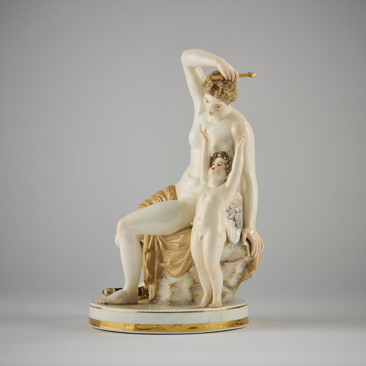 Bild 2 zu Objekt, 'Venus und Amor', 1784, Johann Gottlieb Matth&auml;i, Meissen, KPM, 165D 546