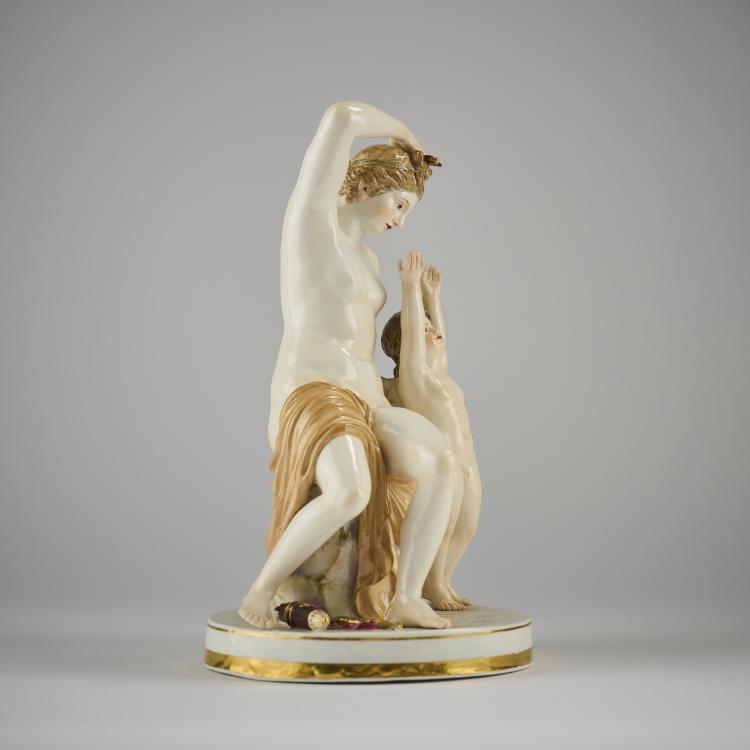 Bild 3 zu Objekt, 'Venus und Amor', 1784, Johann Gottlieb Matth&auml;i, Meissen, KPM, 165D 546