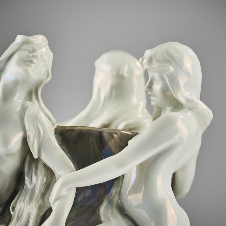 Bild 5 zu Objekt, Vase mit Nymphen, 1900, Adolf Oppel, Bauer, Rosenthal & Co., Kronach, 165D 482
