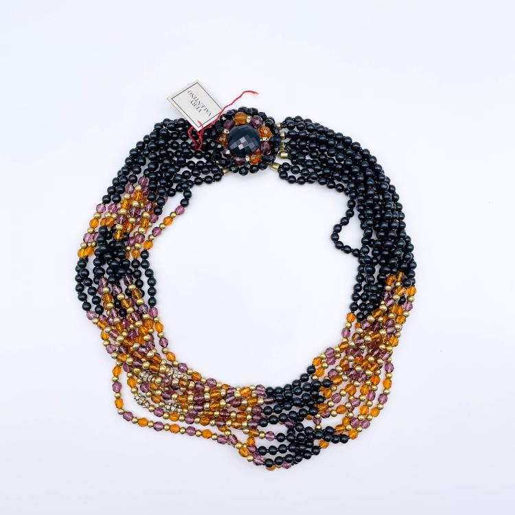 Hauptbild zu Objekt, Ten row vintage necklace, Valentino, 166O 180
