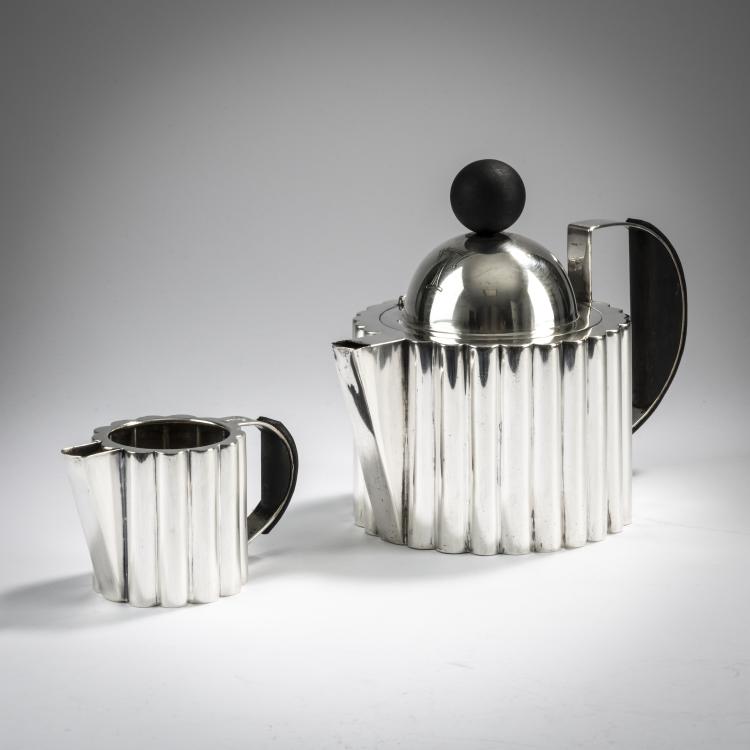 Bild 1 zu Objekt, Teapot with Creamer, 1904, Josef Hoffmann, Wiener Werkst&auml;tte, 166A 8