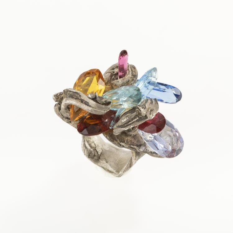 Hauptbild zu Objekt, 'Steinhaufenring' ring, 2005, Karl Fritsch, 166C 431
