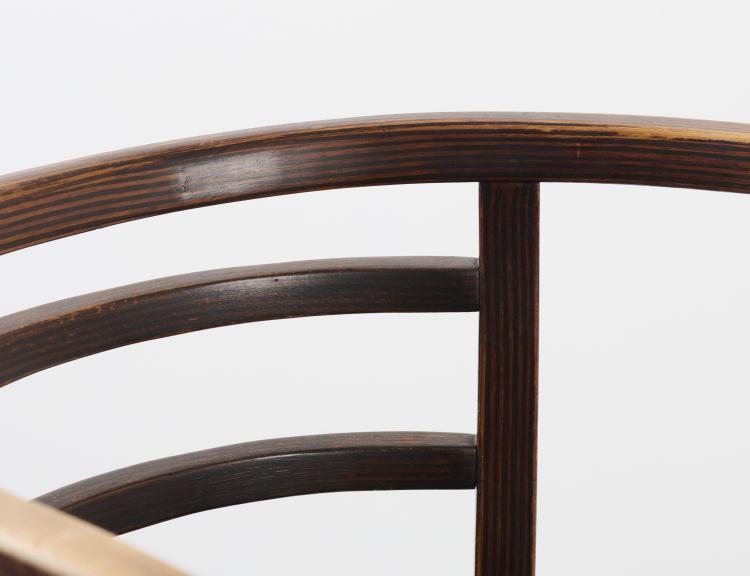 Bild 4 zu Objekt, 2 'Postsparkasse Vienna' armchairs, 1907, Otto Wagner, Thonet, Wien, 166A 14