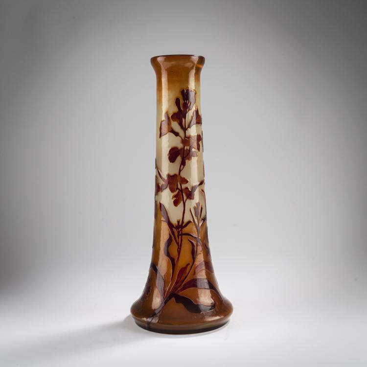 Hauptbild zu Objekt, Tall 'Bonheur' vase, c. 1900, Emile Gall&eacute;, Gall&eacute;, Nancy, 165B 155