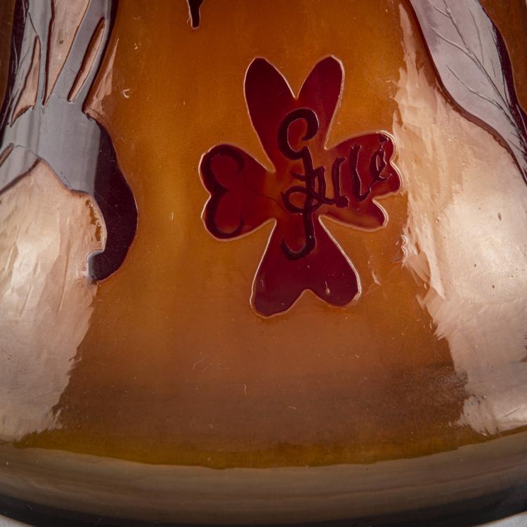 Bild 3 zu Objekt, Tall 'Bonheur' vase, c. 1900, Emile Gall&eacute;, Gall&eacute;, Nancy, 165B 155