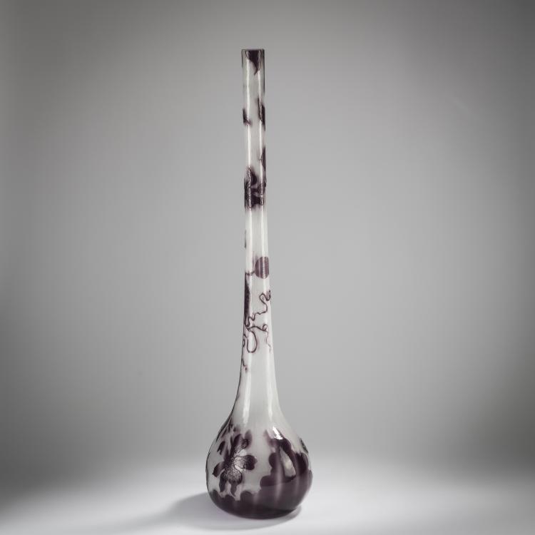 Bild 1 zu Objekt, Tall 'Clematites' vase, c. 1900, Emile Gall&eacute;, Gall&eacute;, Nancy, 165B 156