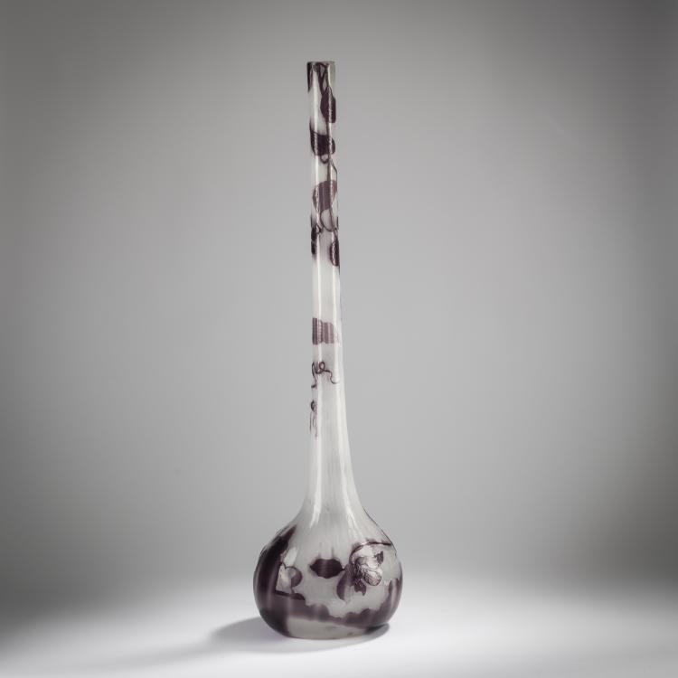 Bild 2 zu Objekt, Tall 'Clematites' vase, c. 1900, Emile Gall&eacute;, Gall&eacute;, Nancy, 165B 156