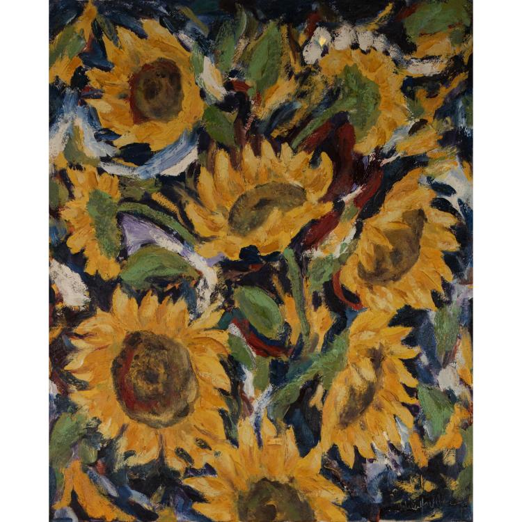 Hauptbild zu Objekt, 'Sonnenblumen', 1997, Andrew Hart Adler, 166B 295
