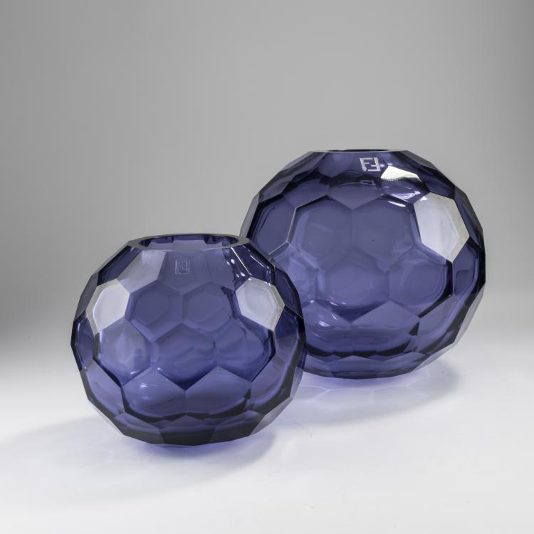 Hauptbild zu Objekt, Zwei Vasen, 2010er Jahre, Fendi, Rom, 166D 626