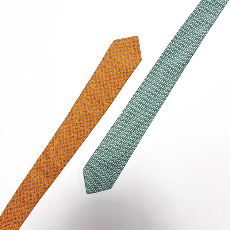 Hauptbild zu Objekt, Two ties, 1990s, Herm&egrave;s, Paris; Ferragamo, Salvatore, 166D 555