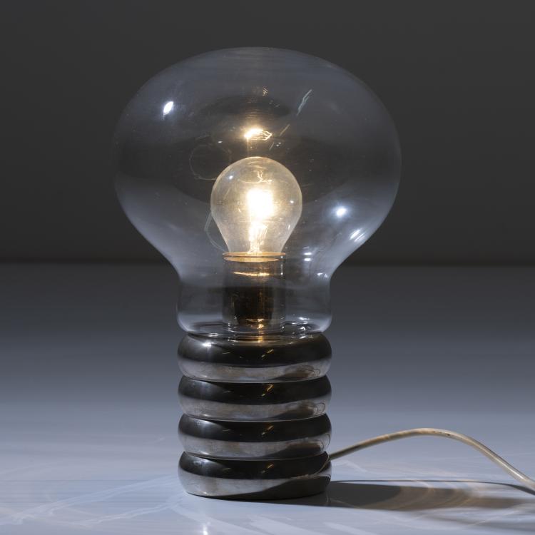 Hauptbild zu Objekt, 'Bulb Clear'/'Bulb Opal' table light, 1966, Ingo Maurer, Design M, Maurer, Ingo, M&uuml;nchen, 166A 150