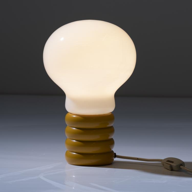Hauptbild zu Objekt, 'Bulb Opal' table light, 1966, Ingo Maurer, Design M, Maurer, Ingo, M&uuml;nchen, 166A 151