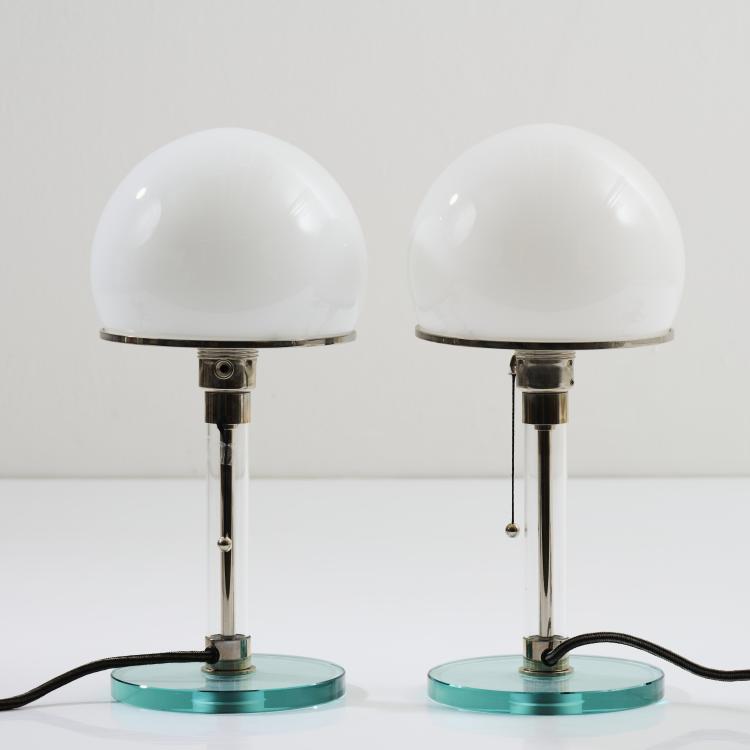Hauptbild zu Objekt, Two 'WG 24' table lights, 1924, Tecnolumen, Bremen, 167B 345