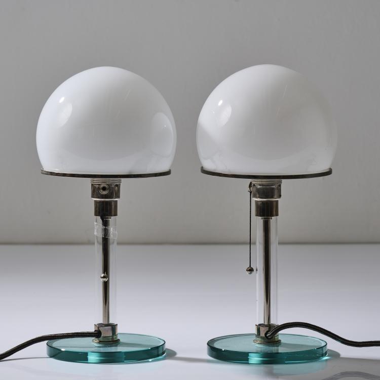 Bild 1 zu Objekt, Two 'WG 24' table lights, 1924, Tecnolumen, Bremen, 167B 345