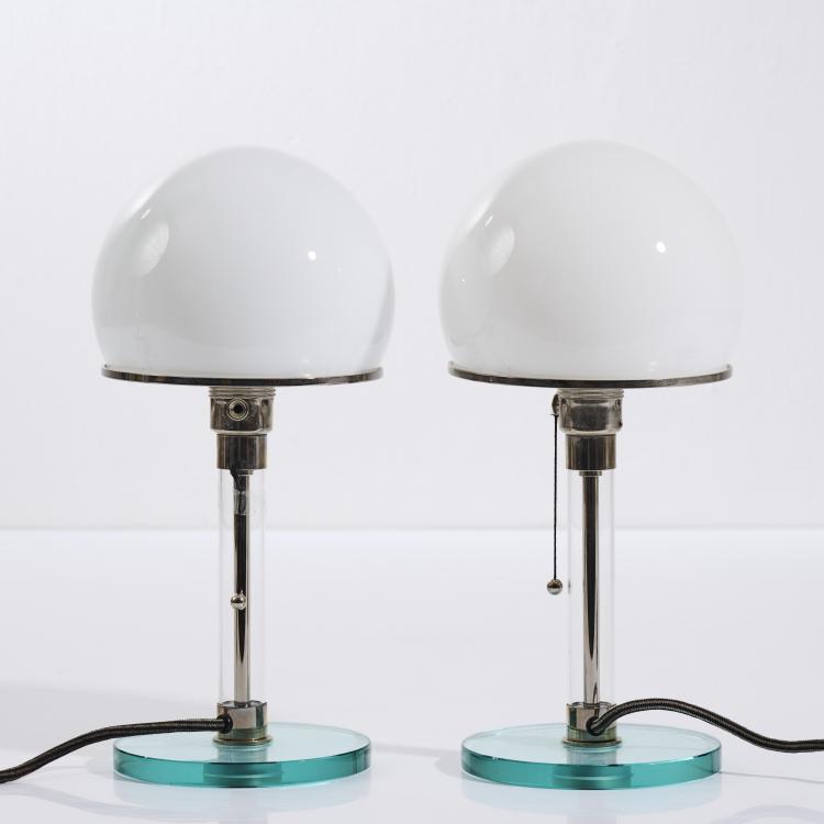 Bild 2 zu Objekt, Two 'WG 24' table lights, 1924, Tecnolumen, Bremen, 167B 345
