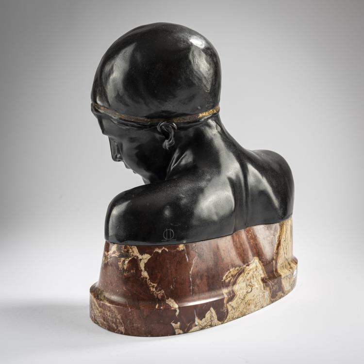 Bild 2 zu Objekt, Bust of a young man with a victory band, c. 1910,  Brandstetter, Adalbert, Brandstetter, M&uuml;nchen, 165C 285